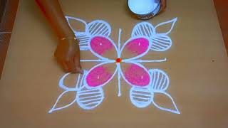 treanding rangoli kolam 🌺 simple design 🌺 easy rangoli kolam 🌺