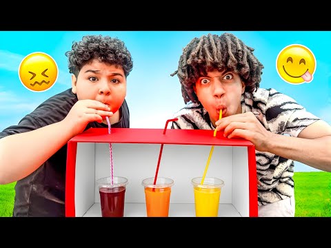 Guess the drink challenge (we tried cow's foot juice) 🤮