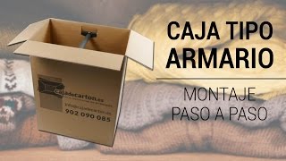 CAJA ARMARIO DE CARTÓN 750X450X1000mm. - YouTube