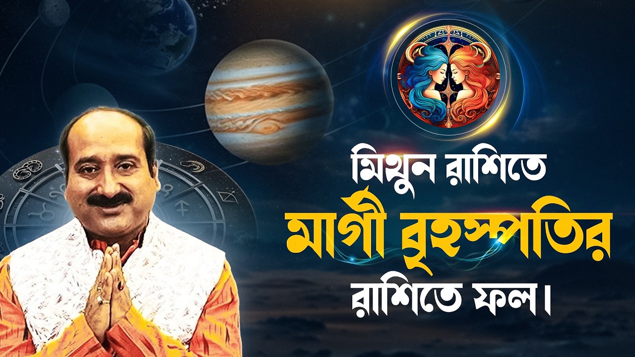 মিথুন রাশিতে মার্গী বৃহস্পতির রাশিতে ফল | Astro - Numerologist | Kaushik D Kashyaap