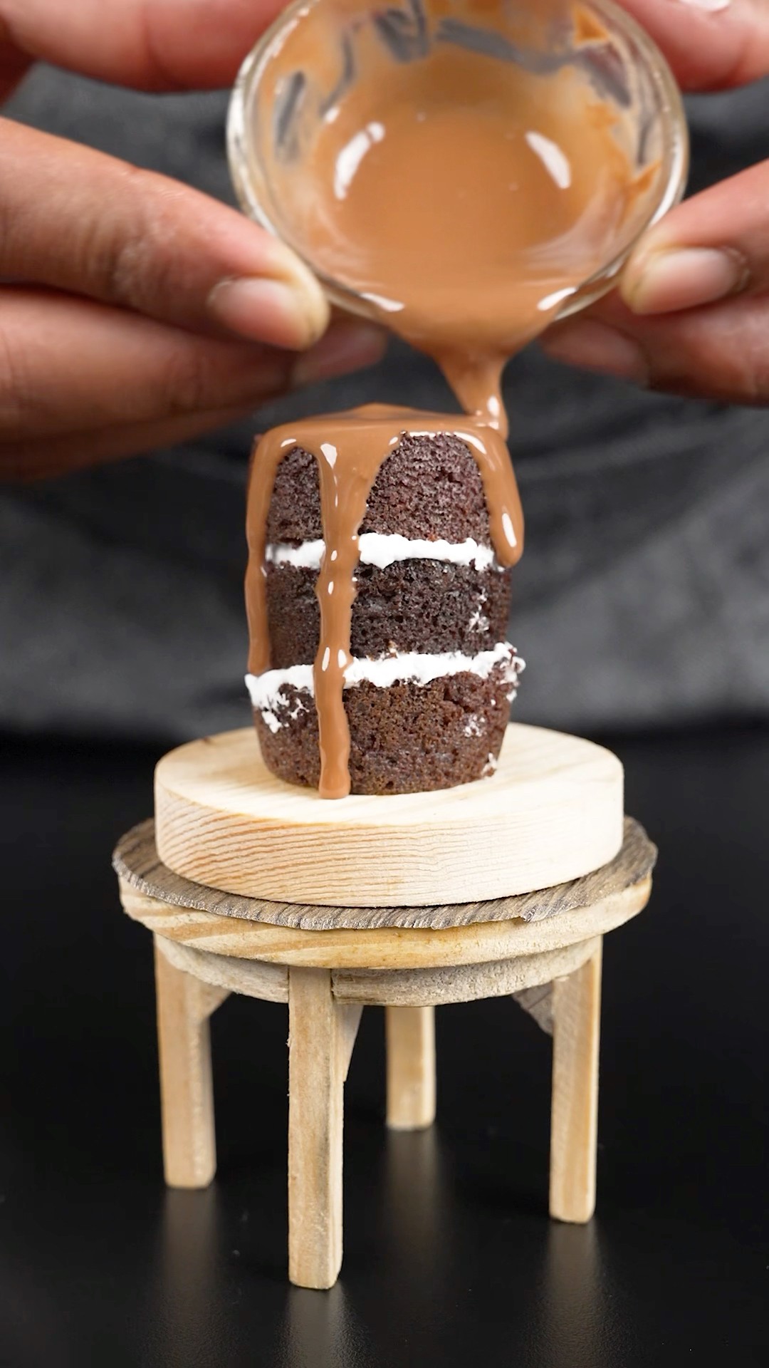 Miniature Chocolate Cake #shorts