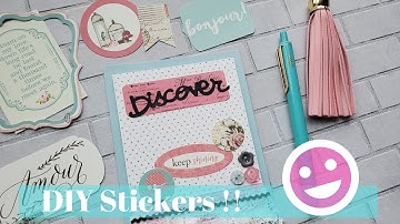DIY Stickers from Ephemera & Die Cuts