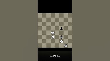 Mate in Two - Daily Chess Puzzle - No. 65 - #chess #puzzle #checkmate #shorts #0_algo_chess