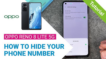 Oppo Reno8 Lite 5G - How to hide your Phone number • 📱 • 👤 • 📞 • Tutorial