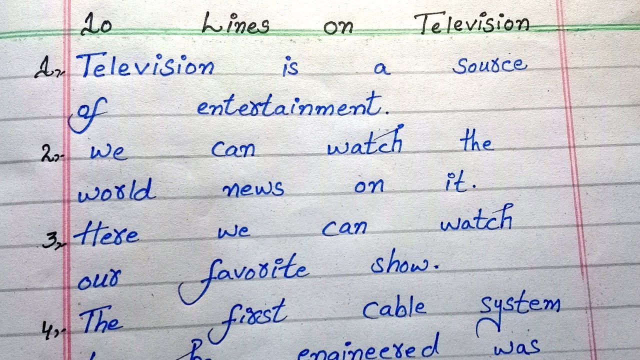 television essay in english 10 lines