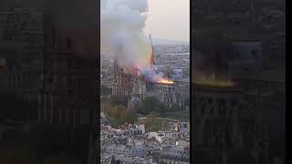 Pozar w paryskiej katedrze Notre Dame