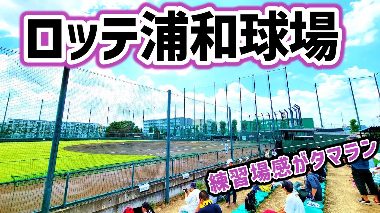 【どんな雰囲気!?】ロッテ浦和球場　ザ・練習場の雰囲気独特の球場はスタジアムと呼ぶには抵抗がある