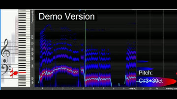 Real time spectrogram of singing