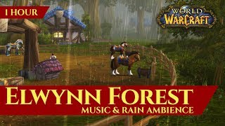 Elwynn Forest  Music & Rain Ambience | World of Warcraft Classic