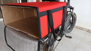 How to Harden a Soft Food Delivery Bag - Simple DIY Reinforcement for Bike Couriers screenshot 1