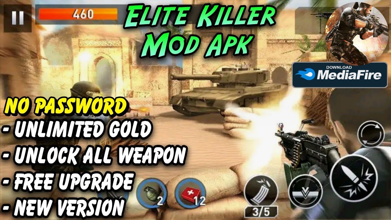 Elite Killer Mod Apk Terbaru Unlimited Gold & Free Shopping