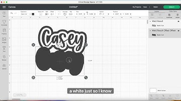Outlining your words on Cricut Design Space using Offset feature