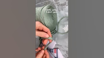 Creating macrame crop top “Sage” from T-shirt yarn was satisfying 😁 #shorts #macramecroptopsage