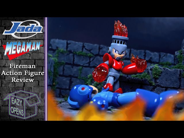 Jada Toys Mega Man Fireman Video Game Action Figure Review - YouTube