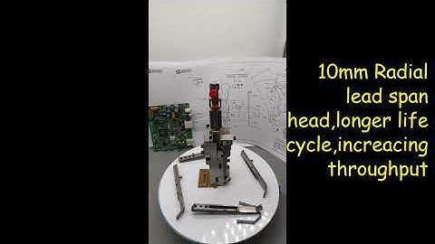 2.5/5.0/7.5/10.0mm 4 span Radial lead component auto insertion head