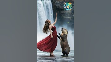 a woman fuses with a otter on AGT #americagottalent #agt #magic #talent #shorts