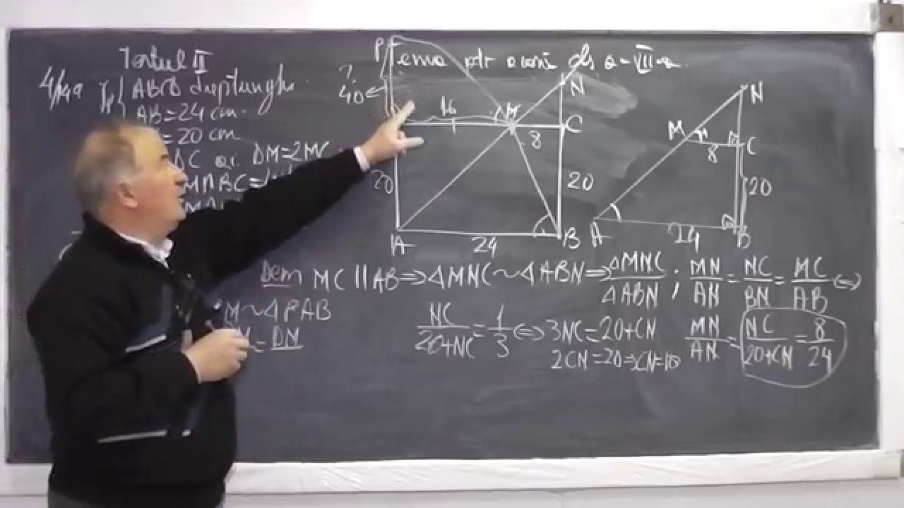 Lectia 833 - Teorema fundamentala a asemanarii Cazuri de asemanare ...