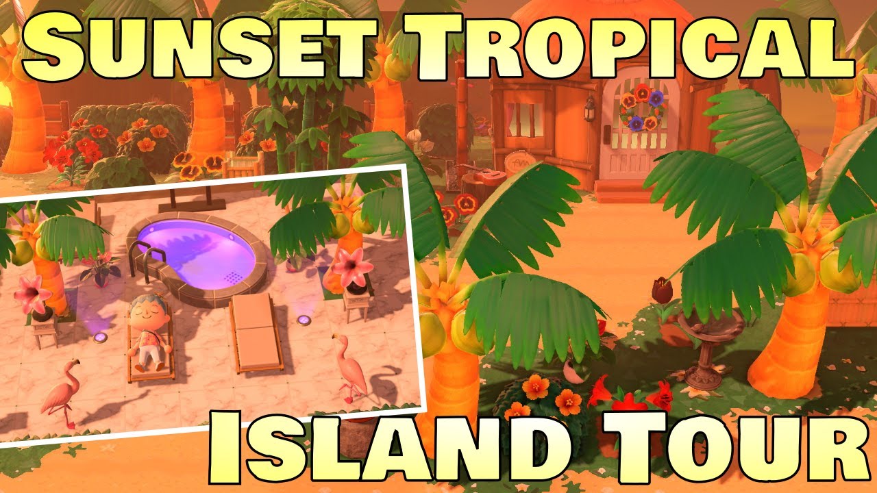 This Tropical Island Dream Address is so Relaxing at Sunset! ☆ Animal