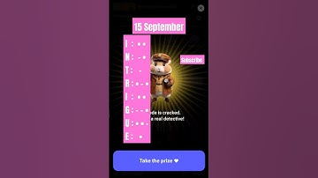 Hamster Kombat Daily Cipher | today Hamster Kombat Cipher codes | 15 September | 1 million coins |