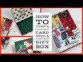 🎄Use DOLLAR TREE Greeting Cards To Make CHRISTMAS GIFT BOXES🎄[Great For Those Secret Santa Gifts]