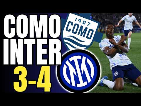 Video COMO-INTER 3-4: UNA PARTITA FOLLE!! || Highlights e analisi