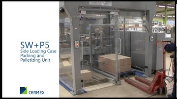 Side loading case packing and palletizing unit : SW+P5