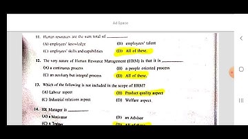 || MMHRM Solutions 2023 || 2nd Semester || B.com || Calcutta University