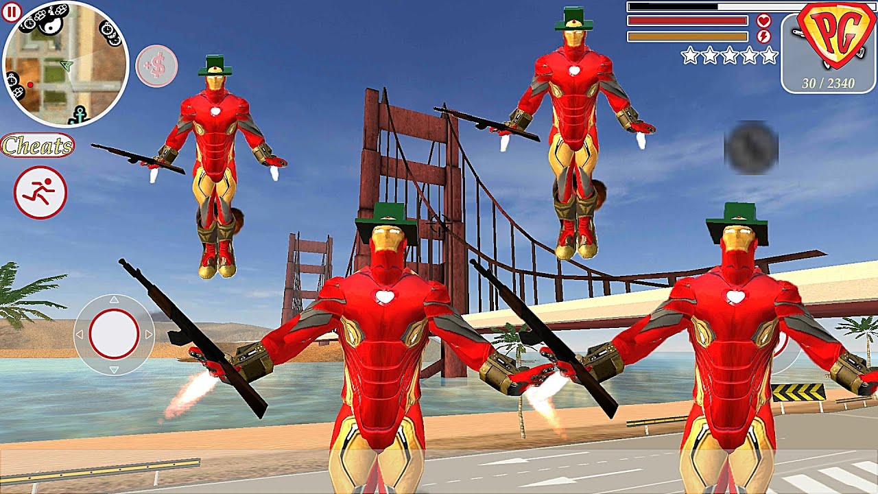 Super Iron Rope Hero - Fighting Gangstar Crime #2 New Hat - Fly ...