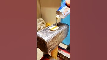 Unique method of installing the hammer handle so that it never falls off