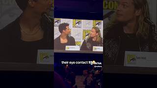 Sam Reid And Jacob Anderson Making Eye Contact At The 2025 Panel