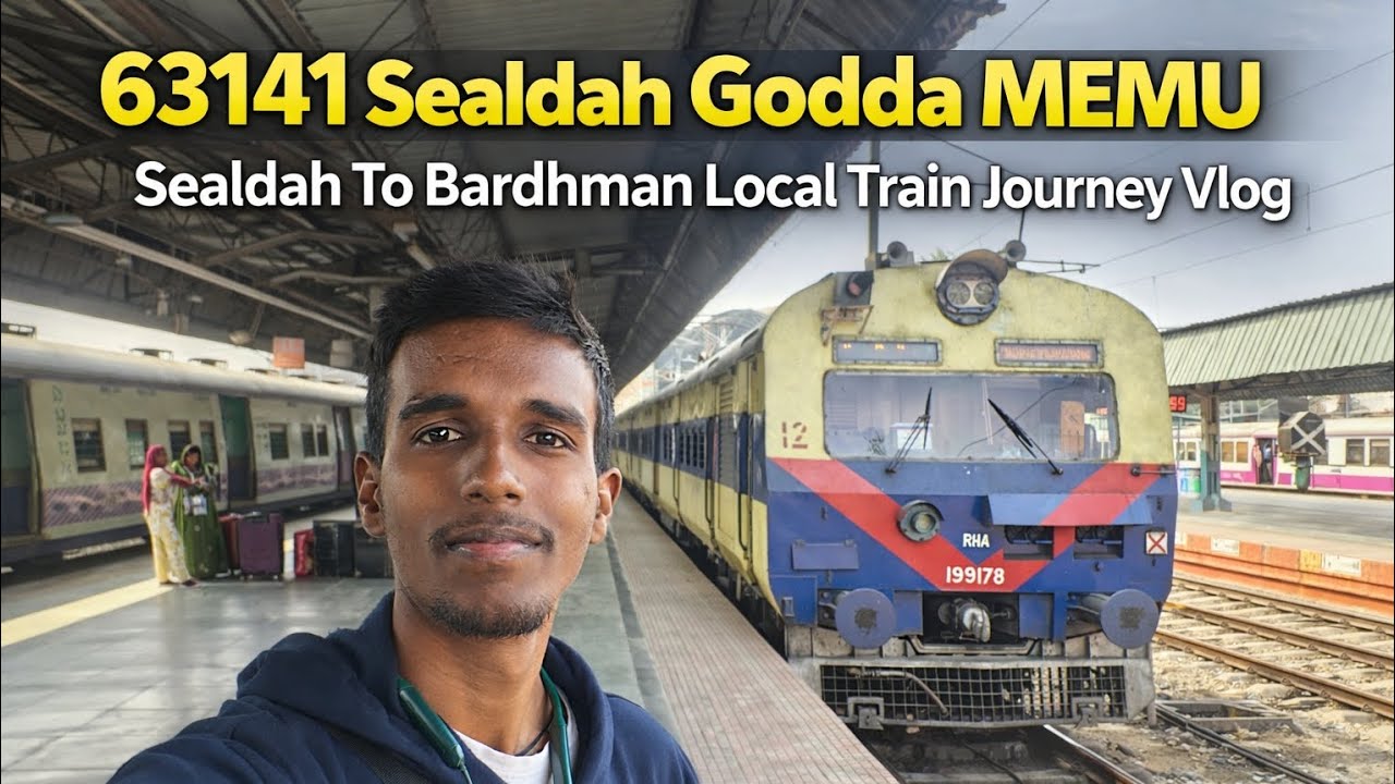 Sealdah To Bardhman Local Train journey vlog | Sealdah Godda memu Train journey vlog 