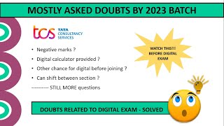 TCS Digital exam before joining 2023 batch | doubts solved | how to register for tcs digital exam