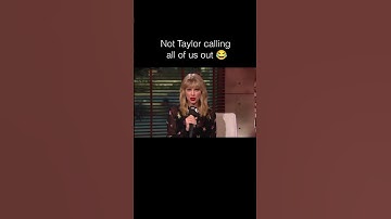Taylor calling out Swifties clowning #taylorswift #interview #musician #swifties