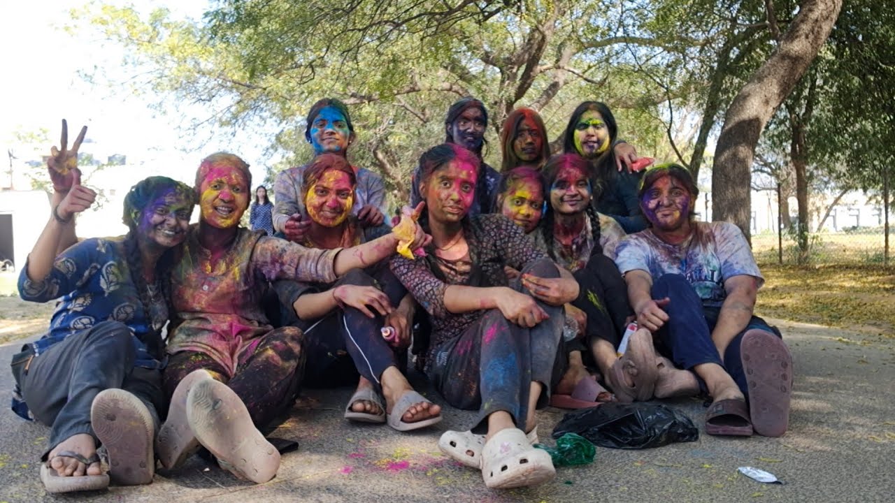 Our last Holi in college🫶❤️😂|| Banasthali Vidyapith|| #hostellife #college #fun #banasthalividyapith