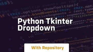 python tkinter dropdown