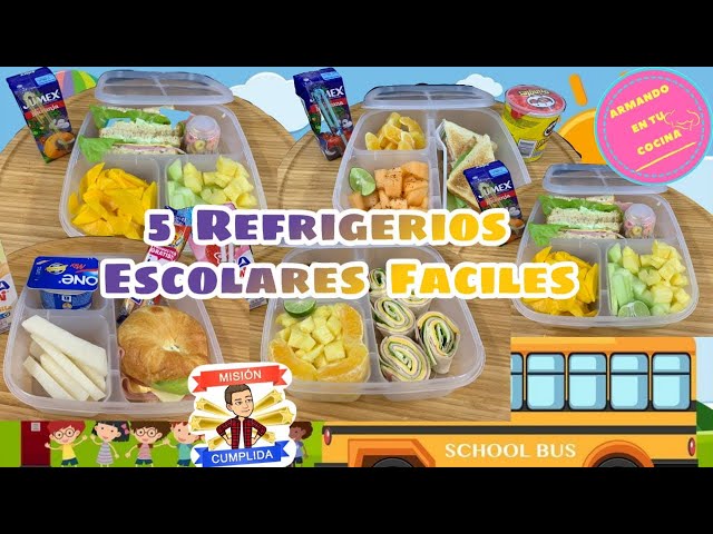 5 Refrigerios Escolares Faciles / Back-To-School Lunch - YouTube