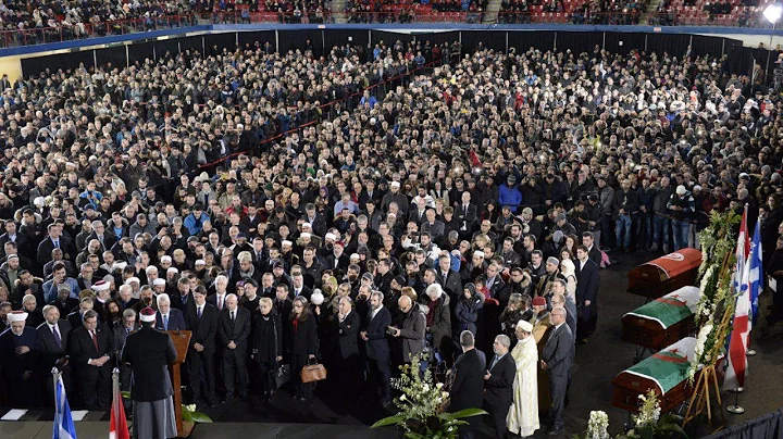 Trudeau joins thousands at funeral for mosque shooting victims