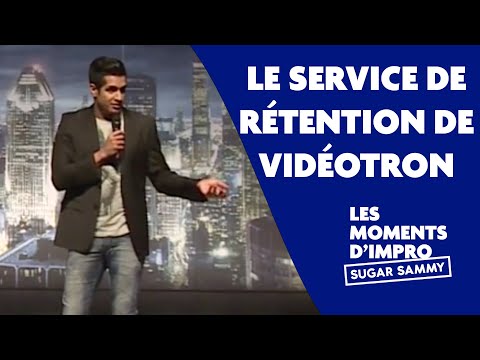 Humour: Sugar Sammy et le service de rétention de Vidéotron