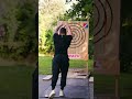 Double underhand needs some work #axethrowing #trickshots #trickshot #bullseye #watl