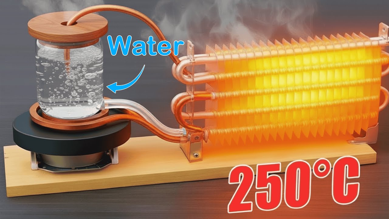 Бесплатное тепло НАВСЕГДА от воды и медных труб, вы не поверите, если это не было записано