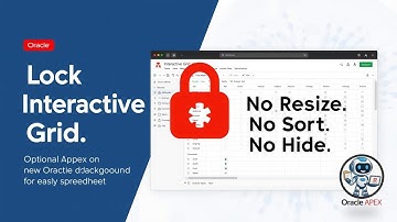 Fix Oracle APEX Interactive Grid: Disable Column Freeze, Sort, Resize, Drag & Hide (100% Working)