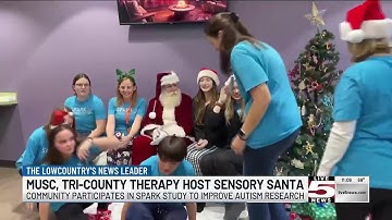 VIDEO: Tri-County Therapy, MUSC SPARK fuel autism research in sensory holiday event