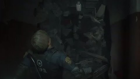 Mr. X breaking wall - Resident Evil 2