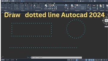 how to draw dotted line in autocad | dotted line | dotted line in autocad 2024