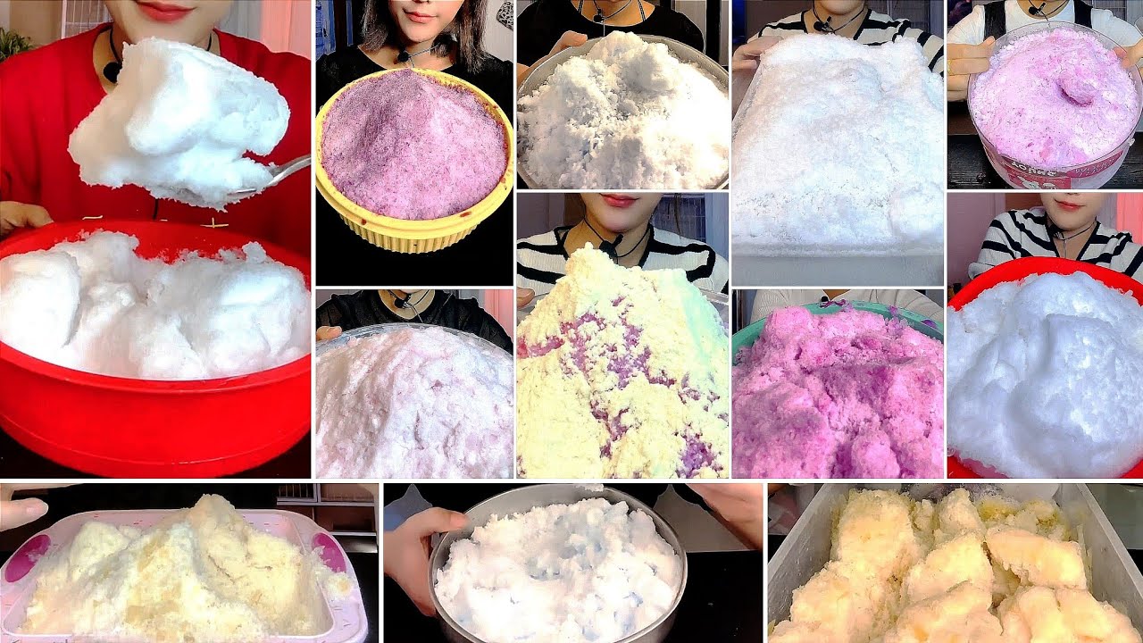 ♦️(💠ONLY B!TES)_HER 👉🏻SQUEAKY||  SOFT🍚& || POWDERY ICE😋 EATING 🧊 COLLECTION♦️