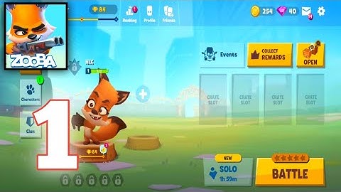 ZOOBA FUN BATTLE ROYALE GAMES GAMEPLAY WALKTHROUGH PART 1 (ANDROID & IOS) 2023 - ANDROID GAMEPLAY