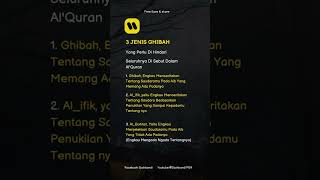 3 jenis Ghibah