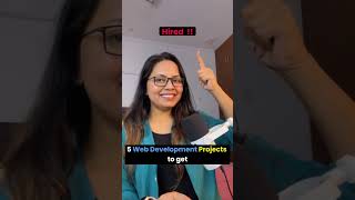 5 Web Development Projects to Hired !! #coding #programming #projects #shorts #ai #trending