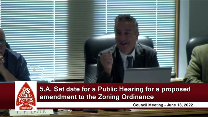 Peters Township Council - Regular Meeting - June 13, 2022