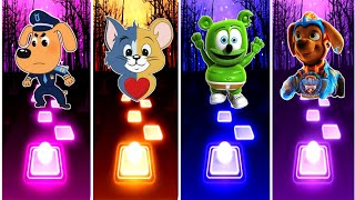 Sheriff Labrador 🆚 Tom And Jerry 🆚 Gummy Bear 🆚 Paw Patrol.🌟 Best Edm Rush Gameplay ✅